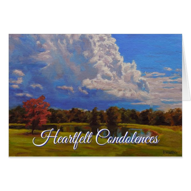 Beautiful Remembrance Sympathy Card (Front Horizontal)