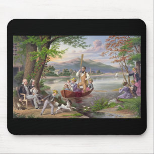 Beautiful Rendering of Vintage Fine Art Mouse Mat