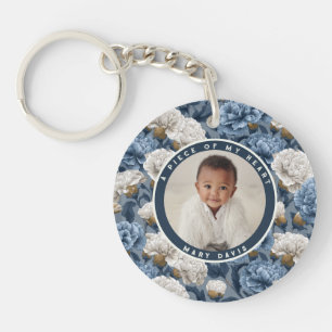 Beautiful Retirement Gifts Custom Carnation Key Ring