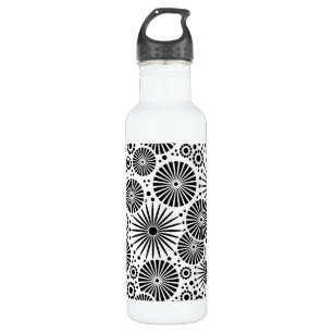 Beautiful retro black and white 710 ml water bottle