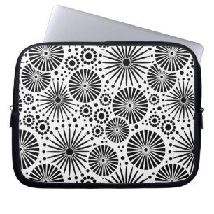 Beautiful retro black and white Laptop Sleeve