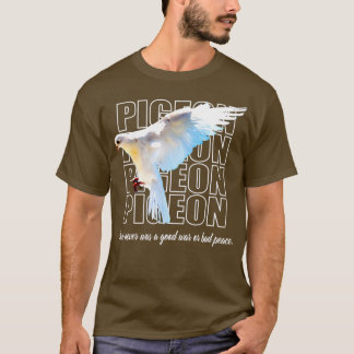 Beautiful Retro Black And White Pigeon T-Shirt