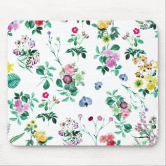 Beautiful Retro Floral Art Mouse Mat