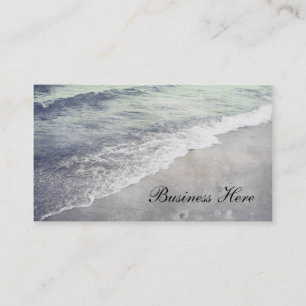 Beautiful Retro Lake Michigan Shoreline Business Business Card