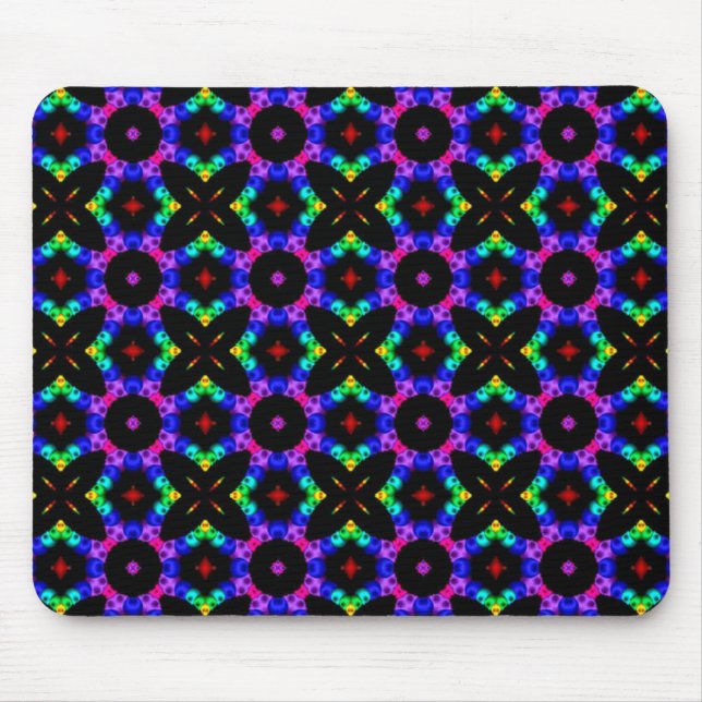 Beautiful Retro Pattern Mouse Mat (Front)