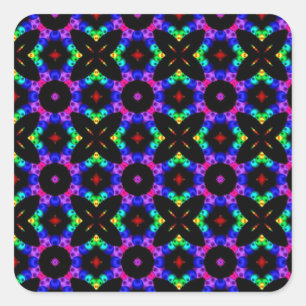 Beautiful Retro Pattern Square Sticker