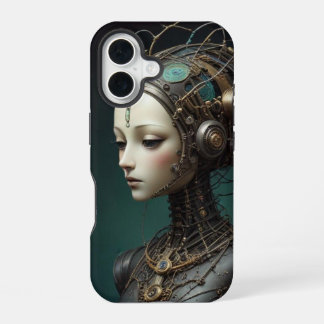 Beautiful retro robot iPhone 16 case
