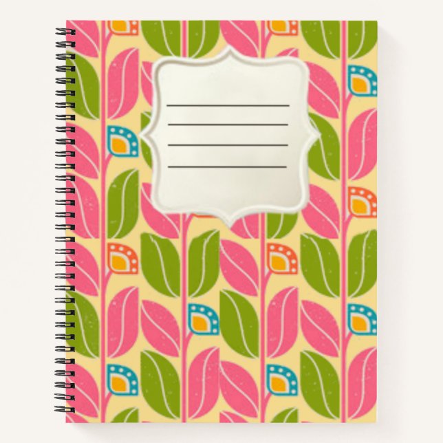 Beautiful retro style notebook (Front)