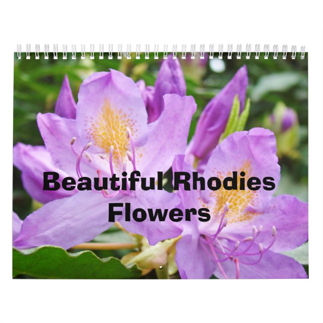 Beautiful Rhodies Flowers Calendar Nature Colourfu (Cover)