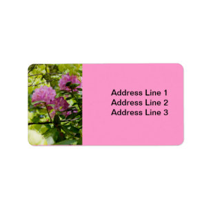 Beautiful Rhododendron Label