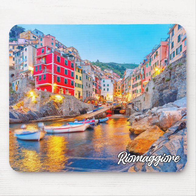 Beautiful Riomaggiore, Italy Mouse Mat (Front)