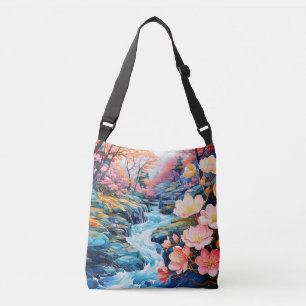 Beautiful River Valley Morning Landscape Crossbody Bag