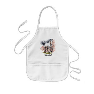 Beautiful Roan Horse Kids Apron