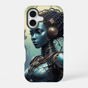 Beautiful robot from far into the future iPhone 16 case