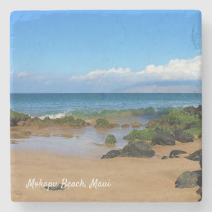 Beautiful Rocks on a Maui Beach Stone Coaster