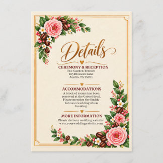 Beautiful Romance Forever  Enclosure Card