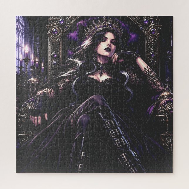 Beautiful Romantic Gothic Queen Jigsaw Puzzle (Vertical)