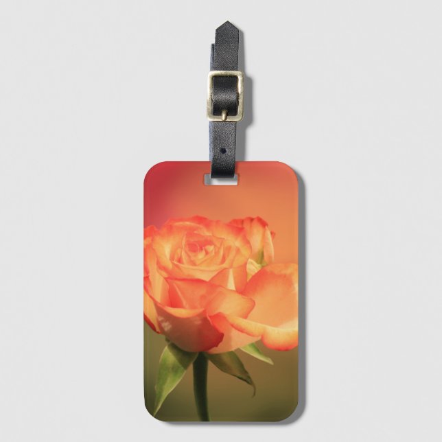 Beautiful Romantic Rose Photograph Luggage Tag (Front Vertical)