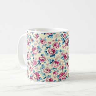 Beautiful Romantic Spring Pink Girly Flowers Coffee Mug