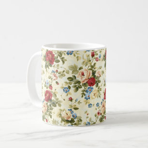 Beautiful Romantic Spring Red Girly Flowers Coffee Mug