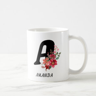 Beautiful Romantic Spring Red Girly Flowers  Coffee Mug