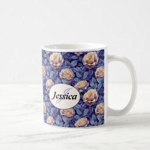 Beautiful Romantic Spring Violet Girly Flowers  Coffee Mug