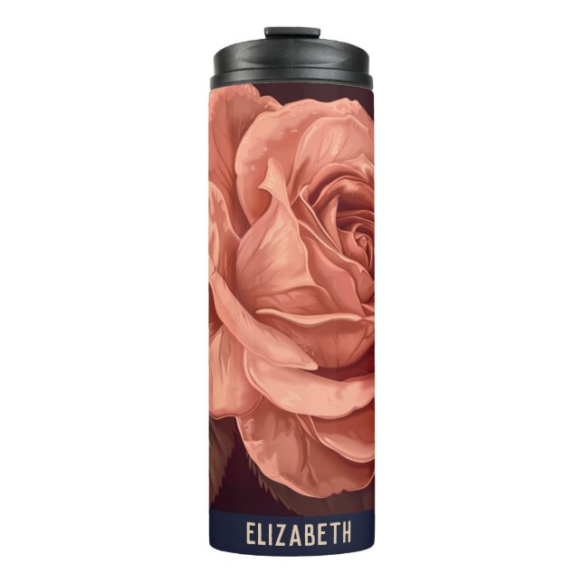 Beautiful Rose Cute Tea Tumbler (Front)