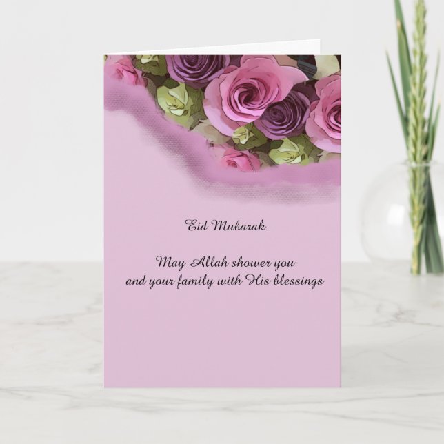 Beautiful rose design card (Front)