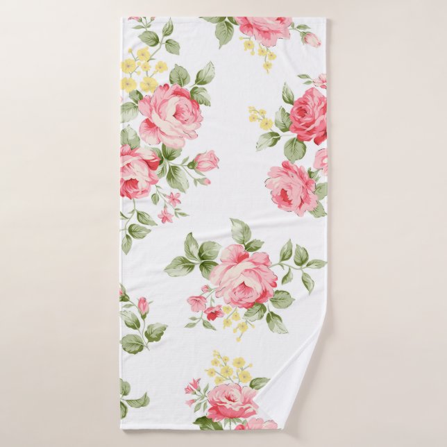 Beautiful rose flower pattern, little floral bouqu bath towel (Bath Towel)