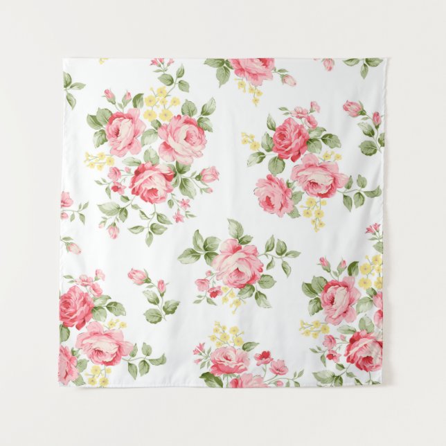 Beautiful rose flower pattern, little floral bouqu tapestry (Front)