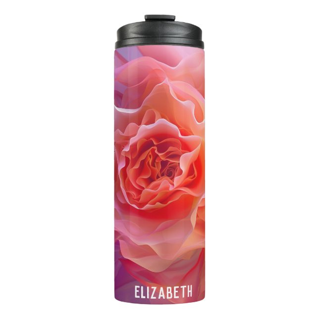 Beautiful Rose Friends Thermal Tumbler (Front)