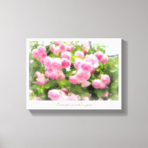 Beautiful Rose Garden Canvas Print