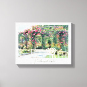 Beautiful Rose Garden Canvas Print