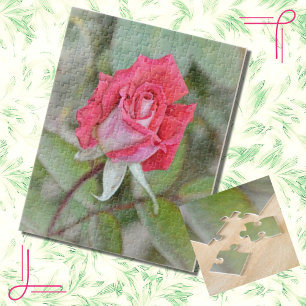 Beautiful Rose in Nature Flower Art Puzzle