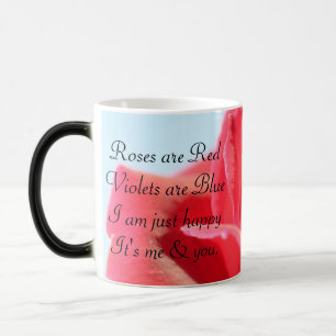 Beautiful Rose & Love Poem Magic Mug