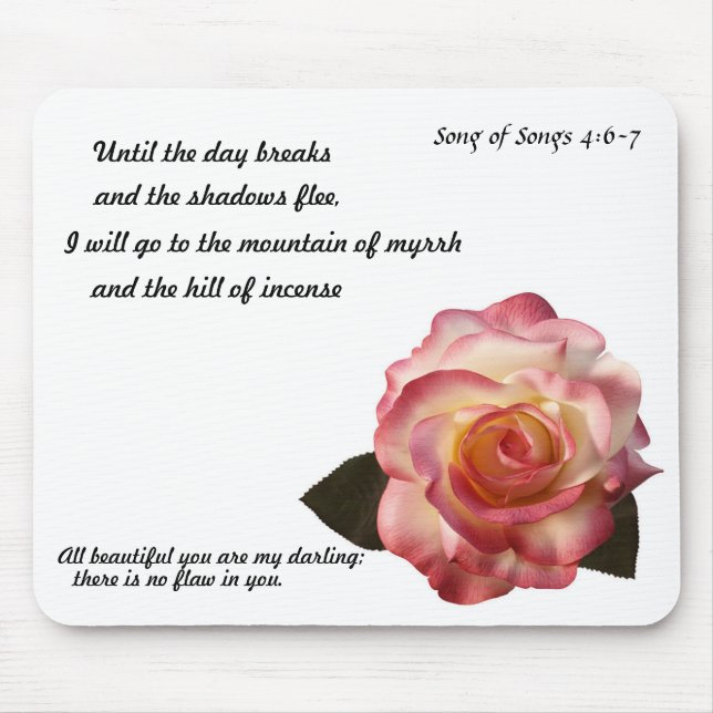 Beautiful Rose Mousepad. Mouse Mat (Front)