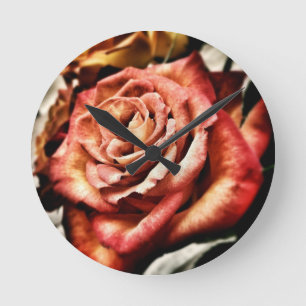 Beautiful Rose Round Clock