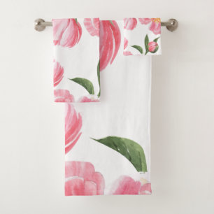 Beautiful Roses Bath Towel Set