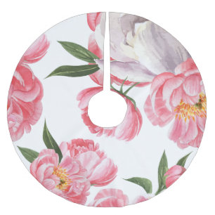 Beautiful Roses Brushed Polyester Tree Skirt