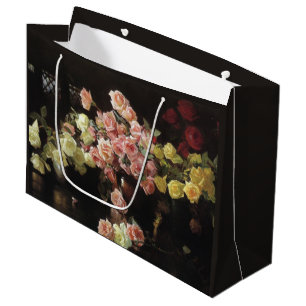 Beautiful Roses (by Joseph DeCamp) Large Gift Bag