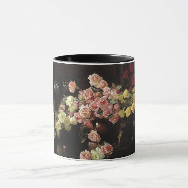 Beautiful Roses (by Joseph DeCamp) Mug (Center)