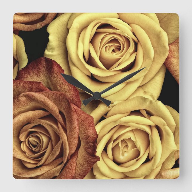 Beautiful Roses Clock (Front)
