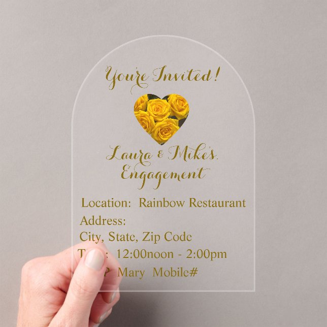 Beautiful Roses, Engagement Invitation (Insitu (Handheld))