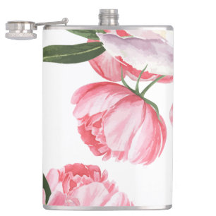 Beautiful Roses Hip Flask
