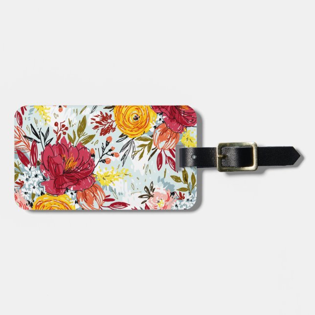 Beautiful Roses Luggage Tag (Front Horizontal)