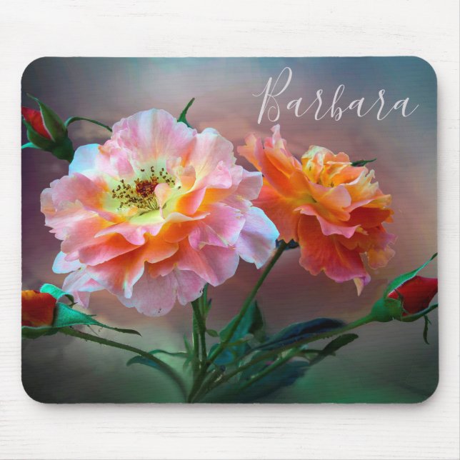 Beautiful Roses Mouse Mat (Front)