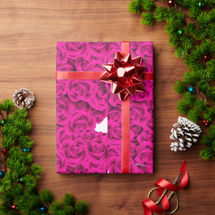 Beautiful Roses Pattern Wrapping Paper