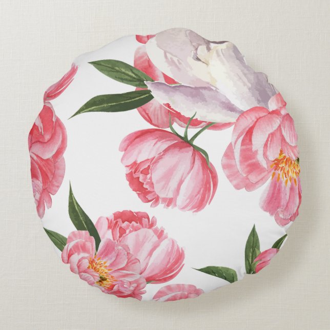 Beautiful Roses Round Cushion (Back)
