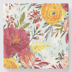 Beautiful Roses Stone Coaster