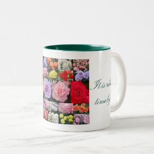 Beautiful Roses Two-Tone Coffee Mug